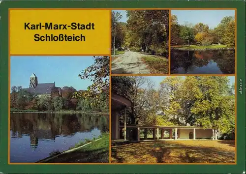 Chemnitz Karl-Marx-Stadt Schloßteich 1986