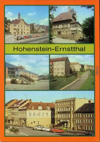 Hohenstein-Ernstthal  HO-Gaststätte "Berggasthaus",  Neubaugebiet, Markt 1986