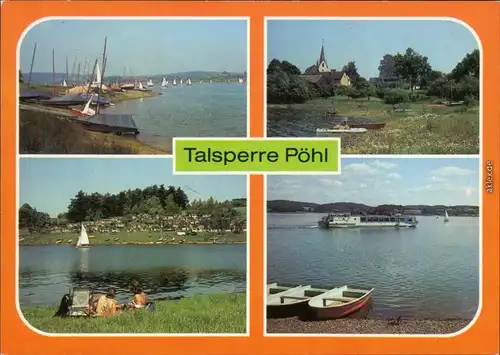 Pöhl Talsperre Ansichtskarte xx
 1986