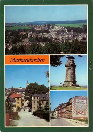 Markneukirchen Übersicht, Trobitzschen, Aussichtsturm, Bienengarten 1987