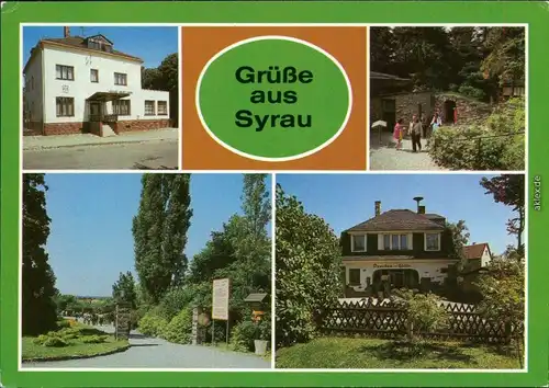 Syrau (Vogtland) Gaststätte Haus Vogtland, Drachenhöhle -  Parkanlage,  1986