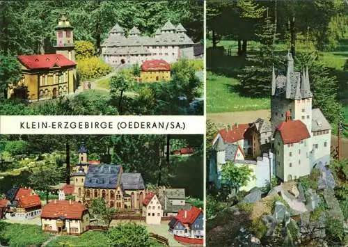 Oederan Miniaturpark Klein-Erzgebirge Ansichtskarte 1977