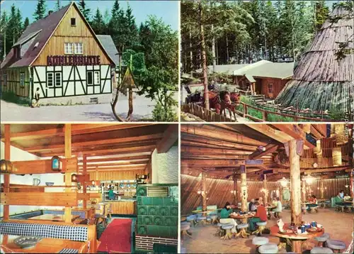 Sosa (Erzgebirge)-Eibenstock Konsum-Gaststätten "Köhlerhütte" und "Meiler 1977