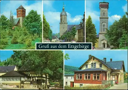 Annaberg-Buchholz Bärenstein - Berghaus, Annaberg - St. Annen-Kirche,   1977