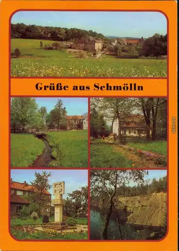 Schmölln Putzkau Ortsteil Neuschölln - Teilansicht,  FDGB-Erholungsheim    1985