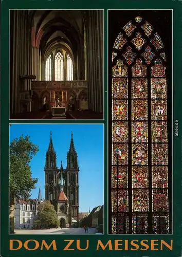 Meißen Dom: Lettner vor dem Hohen Chor, Westansicht, Ostfenster 1990