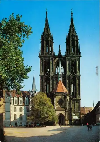 Meißen Dom: Westtürme Ansichtskarte xx 1990