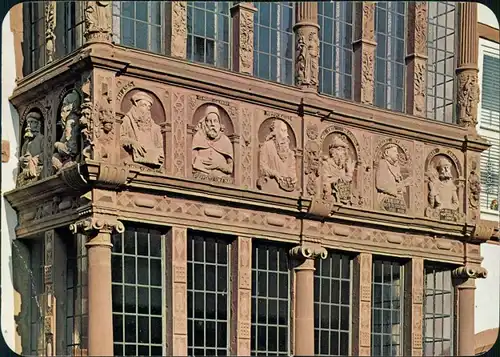 Lemgo Historisches Rathaus - Relieffries des Apotheken - Erkers 1988