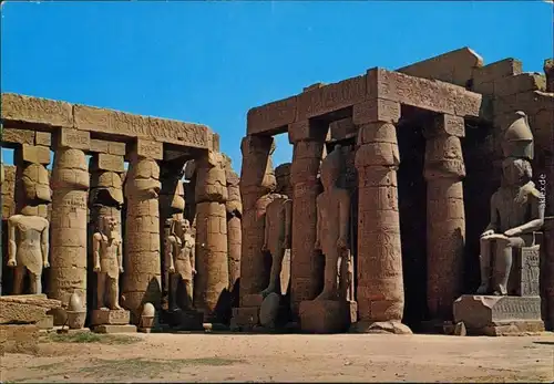 Ansichtskarte Luxor Luxor-Tempel - Innenhof 1988