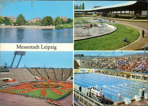 Leipzig Elsterbecken   Alfred-Rosch-Straße, Zentralstadion, Schwimmstadion 1979