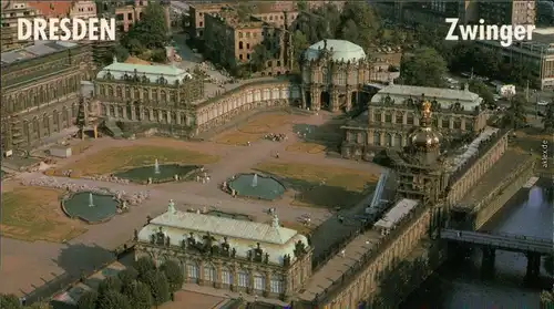 Ansichtskarte Dresden Dresdner Zwinger - Luftbild 1993