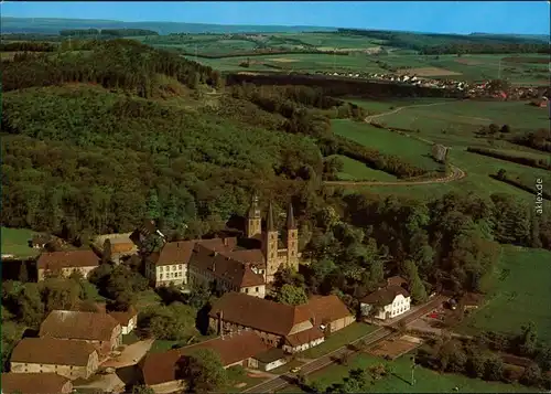 Ansichtskarte Marienmünster Luftbild - Abteikirche Marienmünster 1999