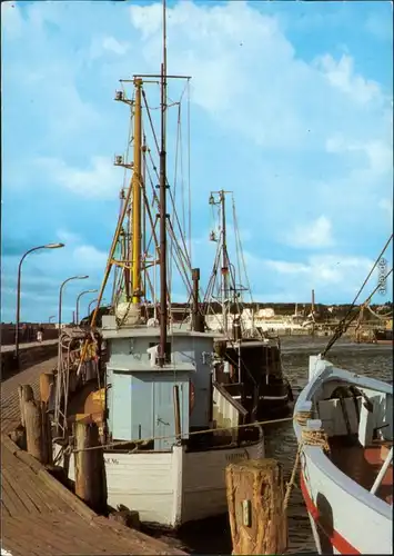 Sassnitz Saßnitz Fischereihafen Ansichtskarte xx 1983