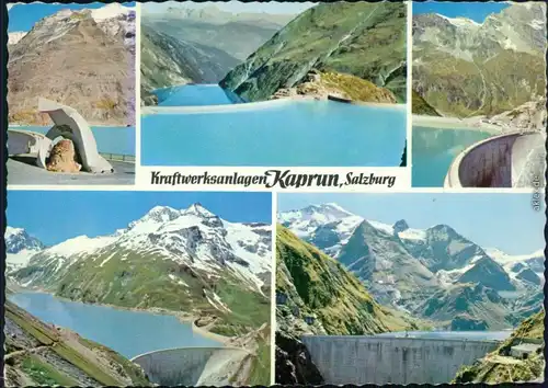Kaprun Verschiedene Ansichten vom Stausee mit Blick zum Glockner 1963