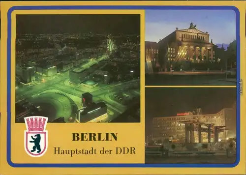 Mitte Berlin  Mitte, Konzerthaus Ansichtskarte  Alexanderplatz 1987