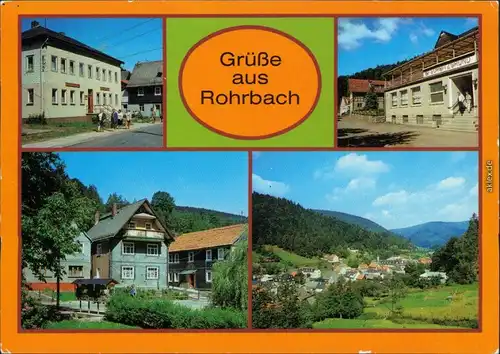 Rohrbach Rat der Gemeinde, Konsum-Gaststätte "Sorbitzgrund", Ortsmotiv 1986
