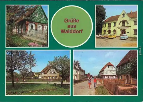 Walddorf Kottmar Umgebindehaus, Konsum-Gaststätte "Waldkretscham",  1985