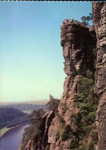 Rathen Basteifelsen (Sächsische Schweiz)  Ansichtskarte 1985