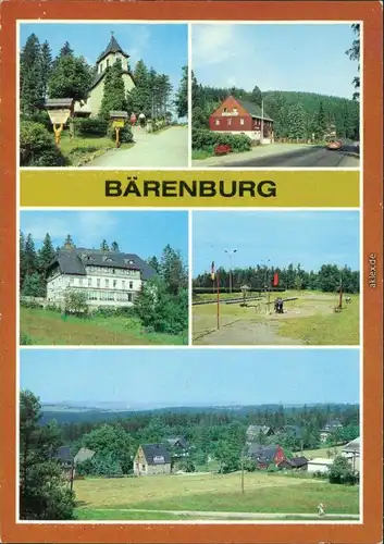 Bärenburg-Altenberg (Erzgebirge) Ortsteil- Oberbärenburg Kirche, Ortsteil  1984