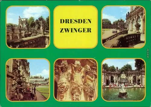 Innere Altstadt Dresden Zwinger: Hermen, Nymphenbad, Terassen, Pavillon 1984