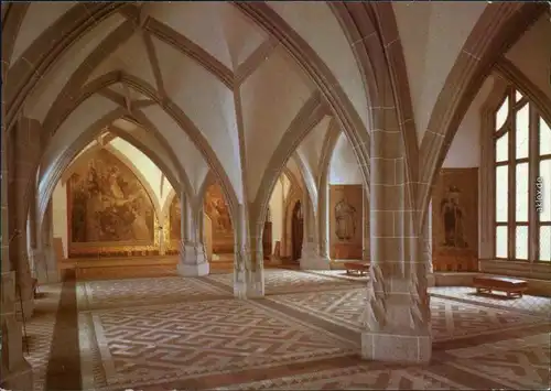 Meißen Schloss Albrechtsburg: Großer Saal Ansichtskarte 1983