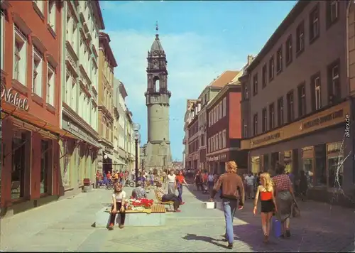 Bautzen Budyšin Reichenstraße mit Reichenturm 1983