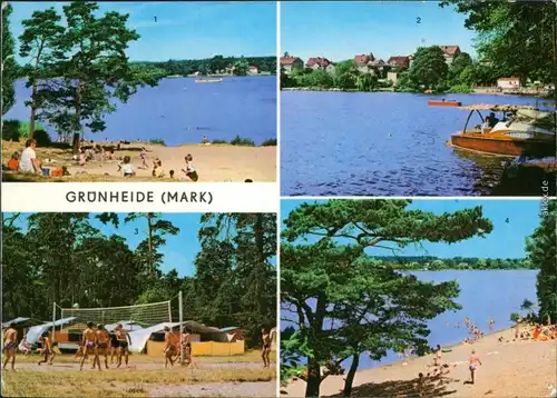 Grünheide (Mark) 1. Fangschleuse - Am Werlsee, 2. Blick  Zeltplatz am P 1975