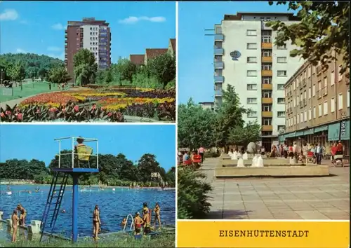 Eisenhüttenstadt Stalinstadt  Diehloer Straße, Schwimmbad, Leninallee 1979