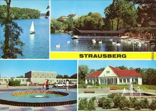 Strausberg Am Straus-See, Haus der NVA "Klub am See", Park der Solidarität 1980