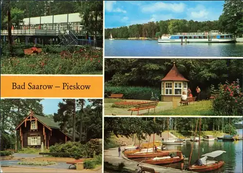 Pieskow Bad Saarow Strandgaststätte, Maxim- , Jachthafen am "Fontane-Park" 1978