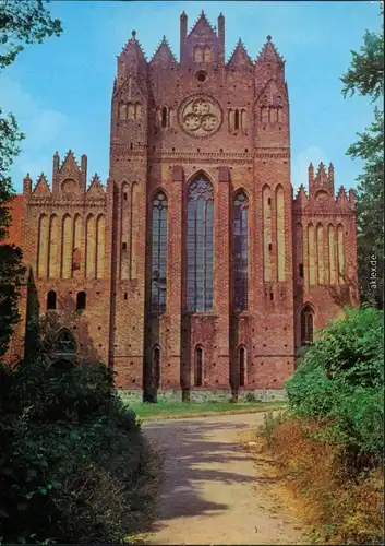Chorin Kloster - Westgiebel Ansichtskarte  1979