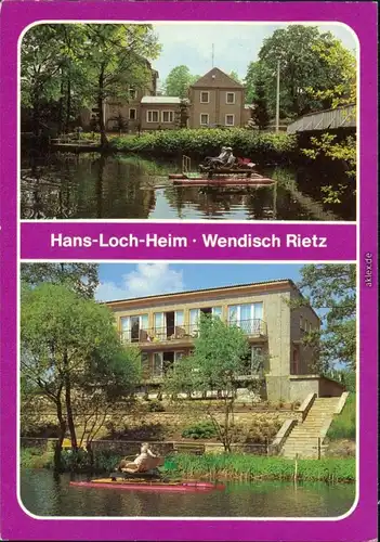 Wendisch Rietz Hans-Loch-Heim mit Blick auf den Kanal 1980