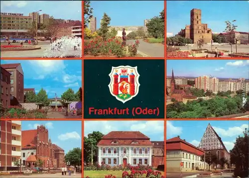 Frankfurt (Oder)  Karl-Marx-Straße, Rathaus Collegienhaus mit Stadtarchiv 1981