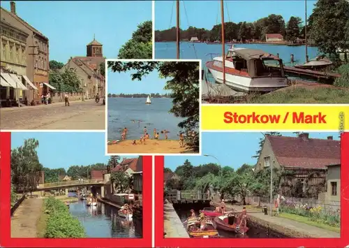 Storkow (Mark) Altstadt, Am Storkower See (2), Am Kanal, An der Schleuse 1981