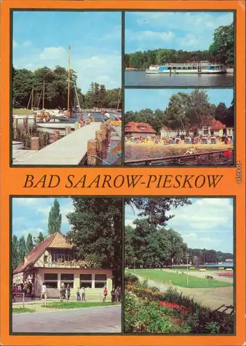 Pieskow Bad Saarow Anlegestelle, Dampferanlegestelle   Erich-Weinert-Platz 1981