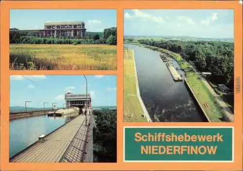 Niederfinow Schiffshebewerk - verschiedene Ansichten 1981