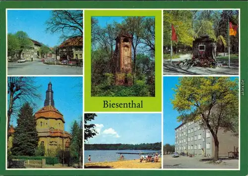 Biesenthal Aussichtsturm OdF-Ehrenmal Marienkirche Strandbad Neubaublock 1983
