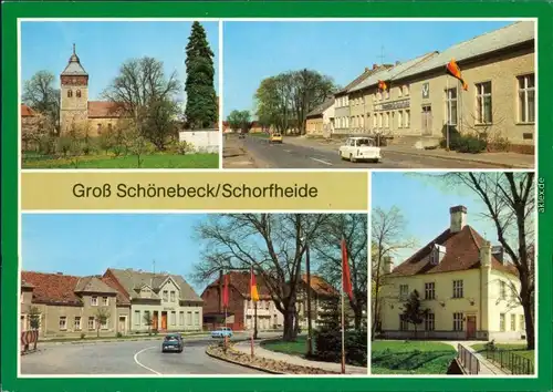 Groß Schönebeck Schorfheide Kirche Gaststätte E-Thälmann-Straße Kulturhaus 1982
