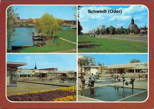 Schwedt Oder Französische Kirche an der Leninallee, Platz der Befreiung 1982