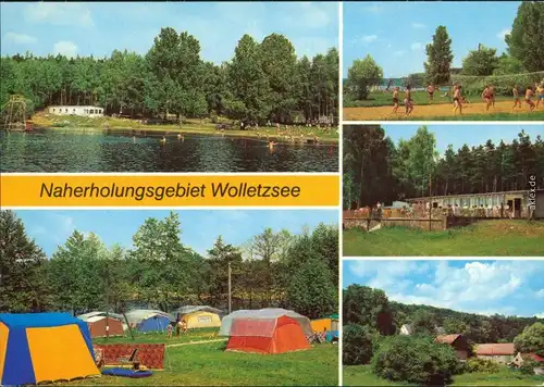 Angermünde Campingplatz Sport-Spielplatz Strandbad Wolletzsee, Gehegemühle 1982