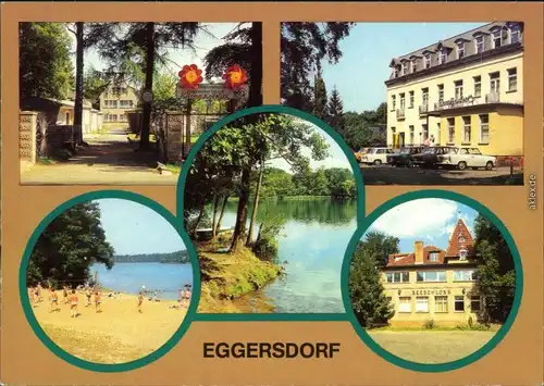 Eggersdorf Jugendherberge Kollwitz, Seehotel, Bötzsee, Gaststätte Seeschloß 1982