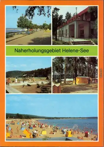 Frankfurt Oder HO-Gaststätte "Dachsberge", Freizeitsportanlage, Zeltplatz 1982