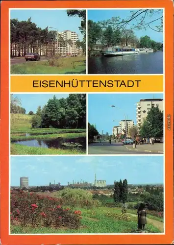Eisenhüttenstadt Stalinstadt  Neubauten in der John-Scheer-Straße   1983
