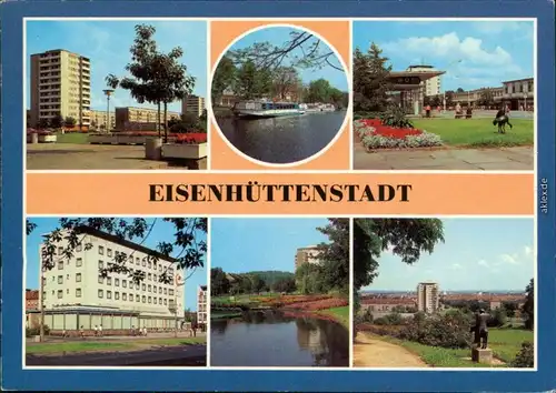 Eisenhüttenstadt Stalinstadt ( Anlegestelle  Diehloer Straße, Rosenhügel 1983