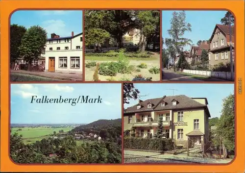 Falkenberg/Mark FDGB-Erholungsheim/Bettenhaus, Th-Fontane-Platz, Oderbruch 1983