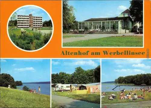 Altenhof-Werbellinsee-Schorfheide FDGB-Urlauberwohnheim, Campingplatz 1984