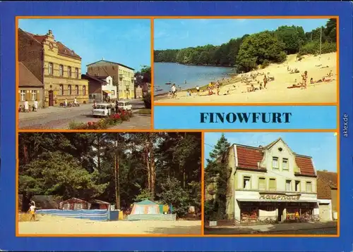 Finowfurt Schorfheide  Schöpfurth Postamt Übersee, Campingplatz  Kaufhaus 1984