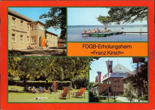 Diensdorf Radlow Bettenhaus "Glück auf", Am Scharmützelsee, Liegewiese,  1984