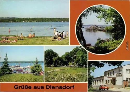 Diensdorf-Radlow Strand Scharmützelsee, Seglerhafen, HO-Gaststätte 1984