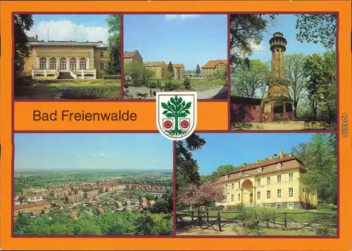Bad Freienwalde Neubauten an der Beethovenstraße  Oberschule  Brecht" 1986